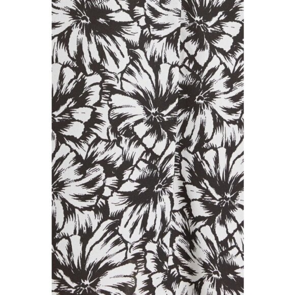 💕LIKELY💕 Saylor Dress ~ Black & White Abstract Floral Print 6 NWT - Picture 6 of 16